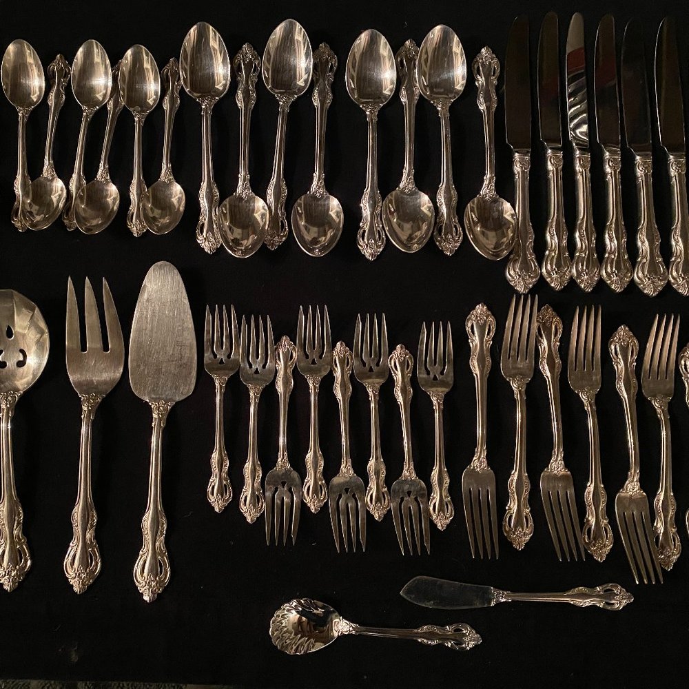 REGENCE  by Retroneu Stainless Flatware  Setting for 8 Plus 6 additonal